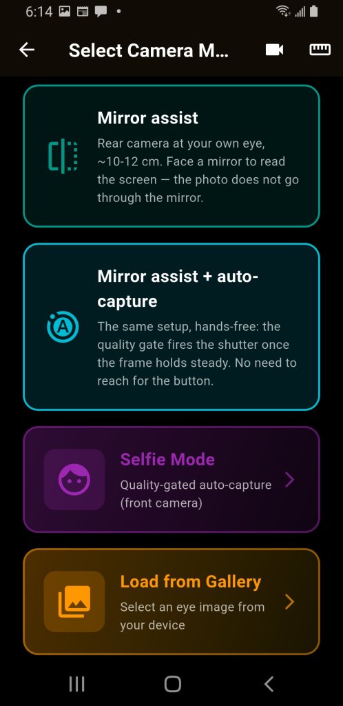 Pick how to capture