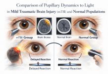 Comparison of pupillary dynamics to light in the mild traumatic brain injury (mTBI) and normal populations